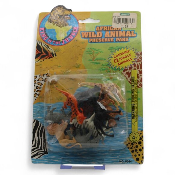 King Of The Jungle African Wild Animal Preserve Park Toy Set With 12 Jungle Anim - Picture 1 of 7